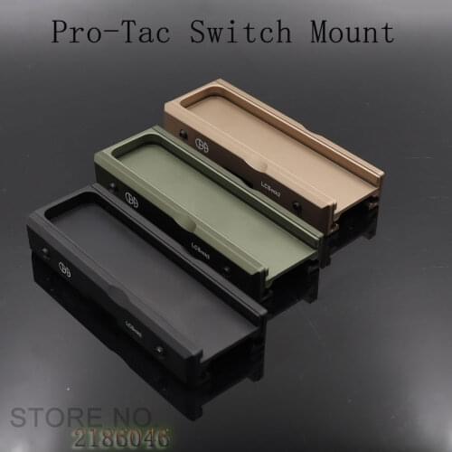 Defensive LCS Fits Streamlight Pro-Tac Switch Mount Plate PicatinnyProfessional Tactical Flashlight with High/Low/Strobe