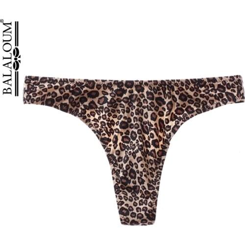 2019 Summer Gift Full Beautiful Leopard Womens Sexy Lingerie Thongs G-string Underwear Panties Briefs Ladies T-back