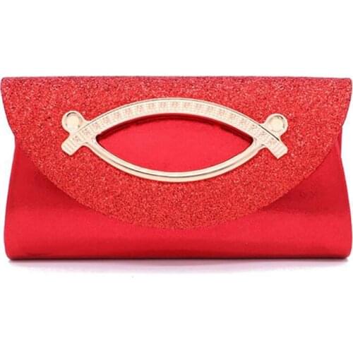 Women Sequin Clutch Purse Bag Gold Evening Bag Female Wedding Party Handbag