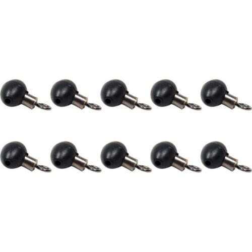 10/20/30/40Pcs Stainless Steel Fishing Tackle Zip Slider Beads Swivels Pulley Clip Line Rigs dropshipping