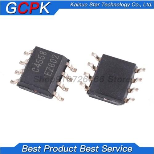 100pcs/lot JRC4558D NJM4558D JRC4558 NJM4558 4558D 4558 SOP-8 In Stock new original