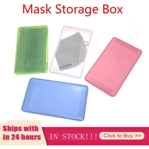 2020 Mask Storage Box Mask Holder Portable Dust-Proof Moisture-Proof Childrens Student Mask Box Available Organizer