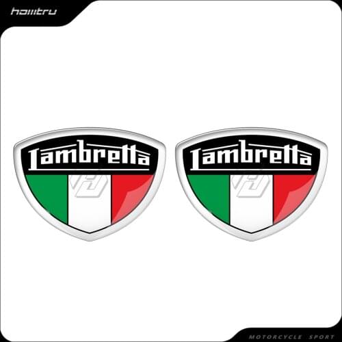 3D Motorcycle Scooter Sticker Case for Lambretta Shield Logo Decal Vespa MOD Rocker
