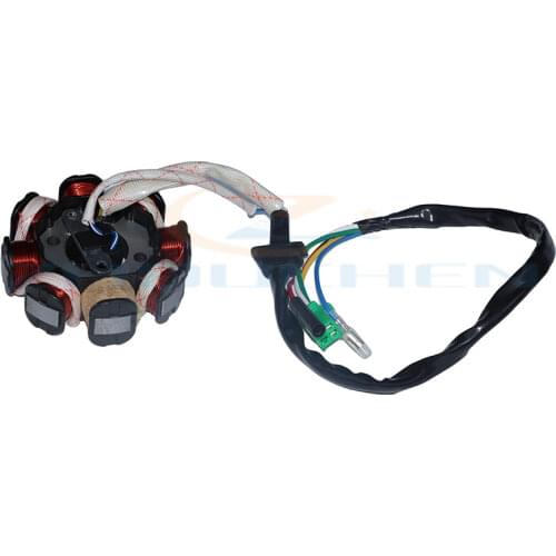 8-coil Magneto Alternator Stator for GY6 125cc 150cc 152QMI 157QMJ Chinese Scooter Moped ATV Go Kart Quad Engine (3+2)