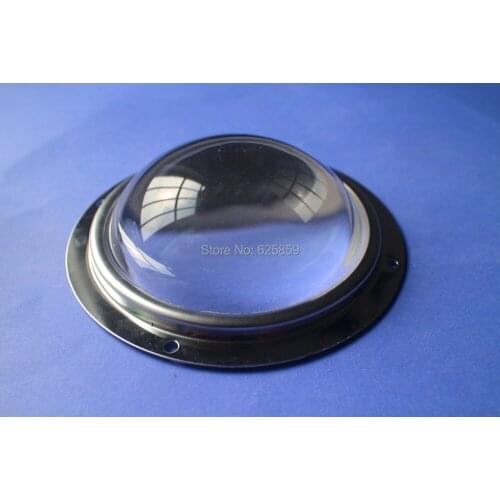 Free shipping 2pcs 100mm Glass Lens + Reflector + Holder Bracket Case Kit For 200W LED Light Lamp