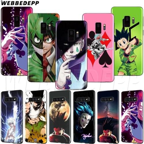 WEBBEDEPP Anime Hunter X Hunter Case for Samsung Note 8 9 10 S6 S7 S8 S9 S10 S10e S20 ultra A71 A51 A81 A91 Lite Edge Plus