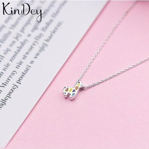 Kindey Silver Color Jewelry Deer Necklaces For Women Wedding Kolye Collares Bijoux
