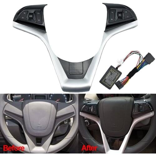 Steering wheel buttons switch for Chevrolet Cruze 2009-2014 year volume phone GPS function switch panel