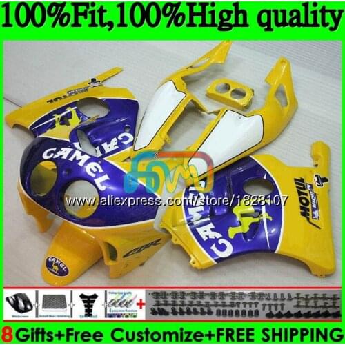 Injection Body For HONDA CBR 250RR 250R 250 RR 88 89 142BS.84 CBR250 RR MC19 MC 19 CBR250RR 1988 1989 OEM CAMEL blue Fairings
