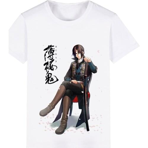 Hakuoki Chizuru Yukimura Toshizo Hijikata Souji Okita Heisuke Cosplay Costume Adult Kids Child Short Sleeve T-shirt T shirt