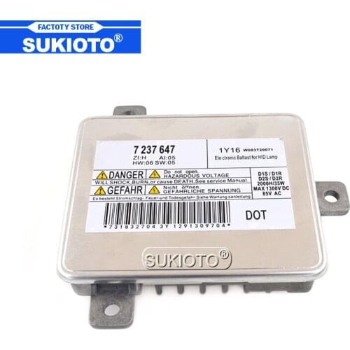 SUKIOTO New OEM D1S D1R D2S D2R HID Xenon Ballast 7237647 W003T20071 For Car Headlight Xenon Bulb Lamp For E90 F10 F11 F01 F07