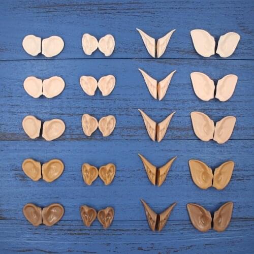 DBS blyth doll icy toy ears clay toy white natural tan dark and super black skin only ears no doll