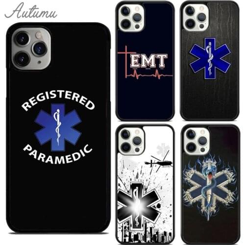 EMT EMS Medical Phone Case for iPhone 11 12 Pro Max mini X XR XS SE 2020 5 6S 7 8 Plus Samsung Galaxy S8 S9 S10 Cover shell