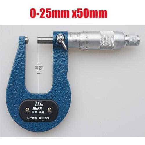 0-15mm Deep Throat Micrometer Sheet metal micrometer with dial 0-15x50mm