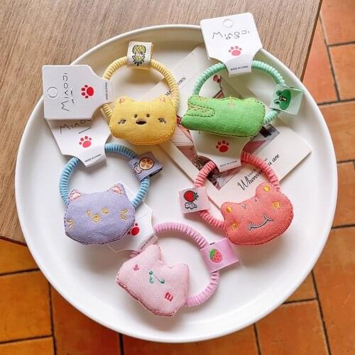 Animal Sweet Elastic Hair Band Women Girl Kid Ponytail Scrunchies Cute Hair Ring Rope Tie Accessories Headwear