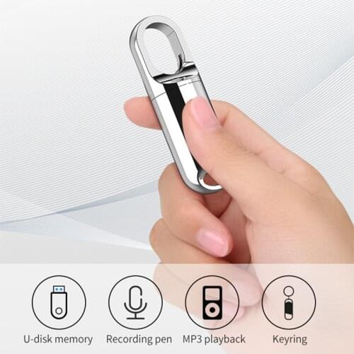 Mini Digital Voice Recorder Voice Activate Recording U-Disk MP3 Player Audio Recorder Rechargeab Dictaphone 8G 16G Recording Pen