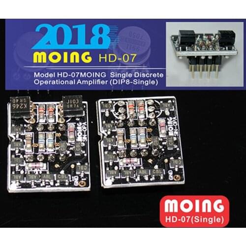 2 PCS Single output OPAMP headphone device Amplifier Module HD-07 single Discrete Operational Amplifier earphone accessory