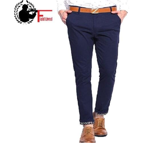 Fat Leisure Pants Black Oversize Men Work Business Casual Slim Fit Dress Trouser Male Blue Khaki Lager Plus Big Size 42 44 46