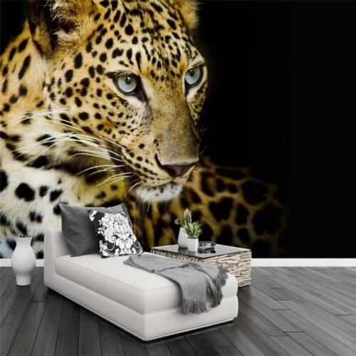 Wellyu Cheetah TV background wall modern minimalist living room sofa wall custom large mural wallpaper papel de parede