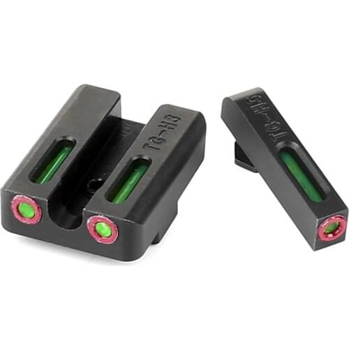 Fiber Optic Sight Stainless Steel Quick Accurate Durable Front And Rear Outdoor Fiber Sight