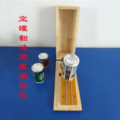 Open can flanging width tester