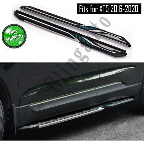 Fits for C.adillac XT-5 XT5 2016 2017 2018 2019 2020 2Pcs left right running board side steps nerf bar car pedal side stairs