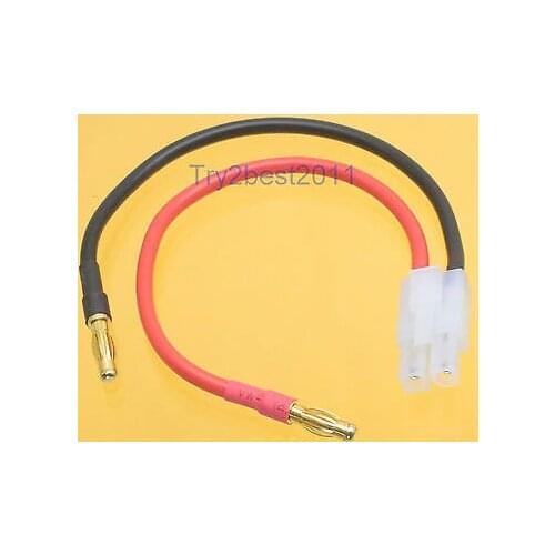 TAMIYA KYOSHO MOLEX Male Plug - 4mm Bullet Banana Battery Charger Charging Leads
