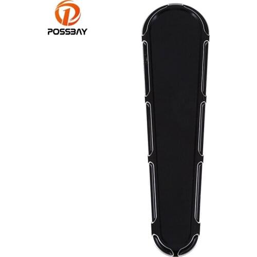 POSSBAY CNC Aluminum Motorcycle Track Fuel Dash Insert Cover Motocross Fuel Dash for Harley Electra Street Road Glide 2008-2017