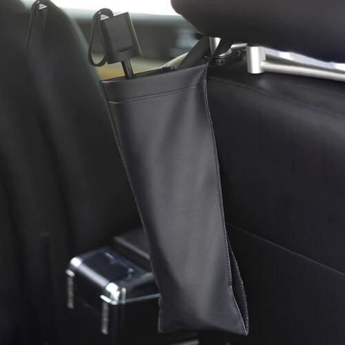 Universal Car Seat Back Umbrella Holder PU Leather Waterproof Storage Bag Auto Accessories Folding Long Handle Umbrella Holder