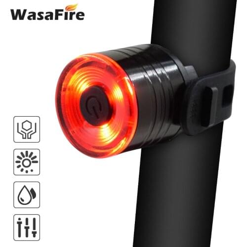 Wasafire Bicycle Taillight 200 Lumens Aluminum Alloy Helmet Light Night Riding Warning Light Mountain Bike LED Tail Light