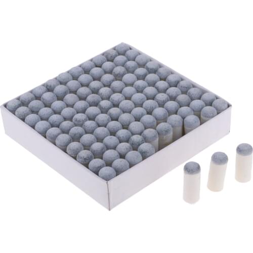 100pcs Premium Billiards 10mm Slip-On Tip Pool Cue Stick Tips Club Accessories Supplies