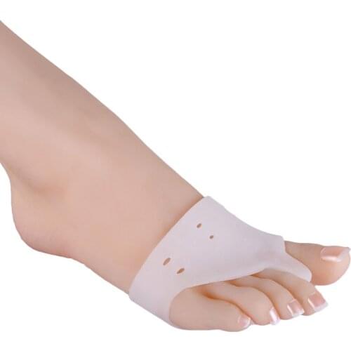 2pcs Silicone Toes care Gel Foot corrector Toe separator Thumb valgus protector Bunion adjuster Hallux Valgus Guard Feet care