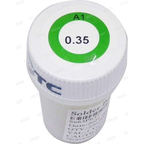 Brand New QWIN BGA solder Leaded reballing balls 250K pcs/Bottle 0.35mm