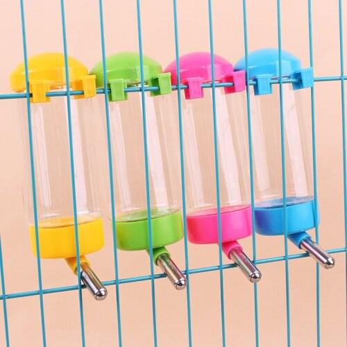 300ML Plastic Hamster Water Bottle Dispenser Feeder Hanging Pet Dog Guinea Pig Squirrel Rabbit Drinking Head Pipe Fountain