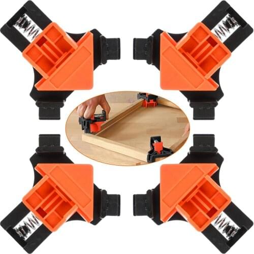 4pcs 90 Degree Right Angle Clamp Fixing Clips Picture Frame Corner Clamp Woodworking Hand Tool furniture repaire reinforcement
