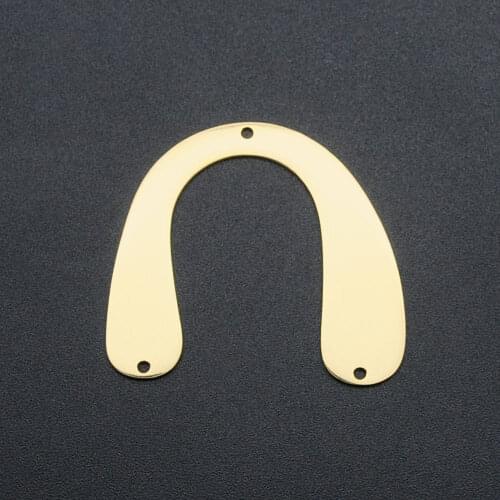 5pcs/lot 100% Stainless Steel 40mm Geometric DIY Earring Charm Connector Wholesale Accpet OEM Order Never Fade