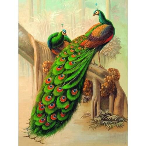5D Diamond Painting Peacock Beautiful Animal Handmade DIY Diamond Painting Embroidery Mosaic Cross Embroidery Artist Painting