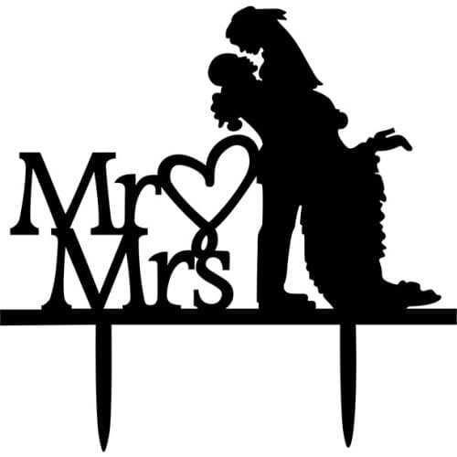 1PCS Acrylic Bride And Groom Wedding Cake Topper Wedding Cake Stand Wedding Decoration Cake Decorating Supplies