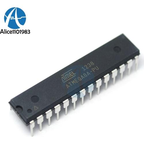 ATMEGA8A-PU ATMEGA8A MEGA8A DIP-28 8-bit with 8K Bytes In-System Programmable Flash ATMEGA8 DIP Original 28P 28pin