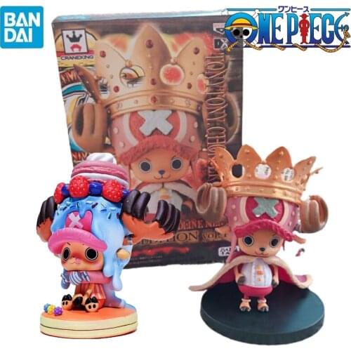 Bandai 11cm One Piece Anime Kawaii Tony Tony Chopper Candy Action Figure Juguetes Figurals Collectible Model Toys Children Gifts