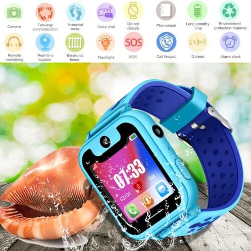 Childrens Smart Waterproof Watch, Anti-lost Kid Wristwatch With LBS Positioning SOS Tracker wristband kids Watches For Android