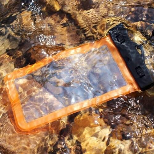 Drifting mobile phone waterproof bag clip diving swimming Soft PVC Phone case,underwater photograph diving Pouch Dry bag