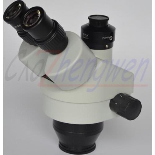 FYSCOPE 7X-45X Simul-Focal Trinocular Zoom Stereo Microscope Head + 0.5 C-MOUNT