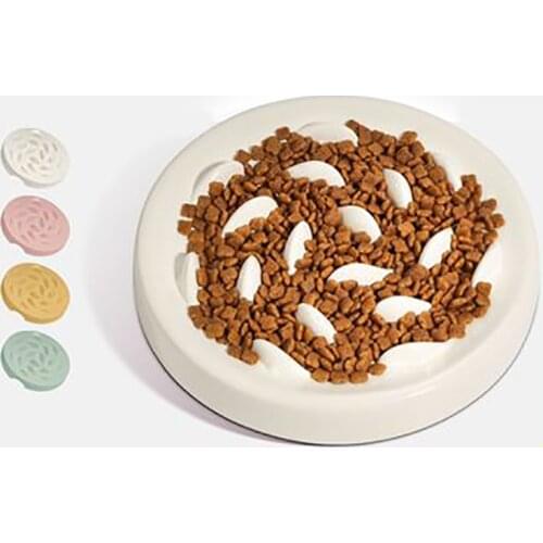 Cat Dog Bowl Feeder Eat Slowly Cat Bowl Prevent Obesity Feeder for Puppy Kitten Pet Dog Accessories Supplies Lose Weight Treats