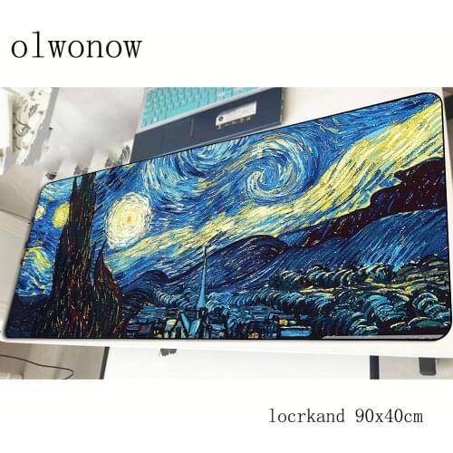 Van gogh mousepad 90x40cm Halloween Gift gaming mouse pad gamer mat 3d game computer desk padmouse keyboard large play mats