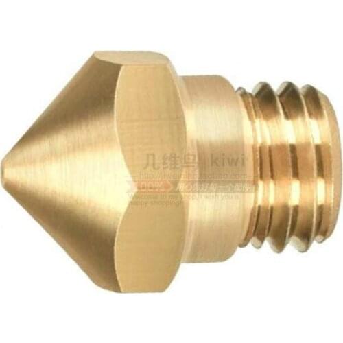 MK10 Nozzle 0.2mm 0.3mm 0.4mm 0.6mm 0.8mm Copper M7 1.75MM Threaded Part For FlashForge Duplicator i3 3D printer hotend parts