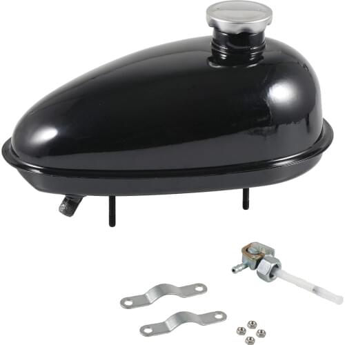 Pouvoir Motorized Bicycle Petcock 3L Fuel Gas Tank Cap Fits 80cc 60cc 66cc & 49cc Engine