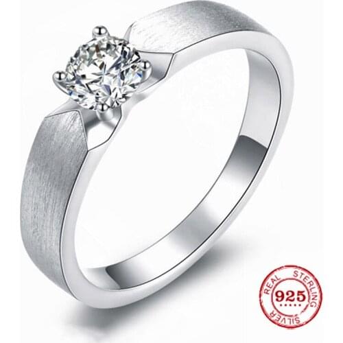 Mens Rings Diamond Platinum Proposal Wedding Luxury Exquisite Elegant Gift Original Design Cocktail Ring 925 Sterling Silver