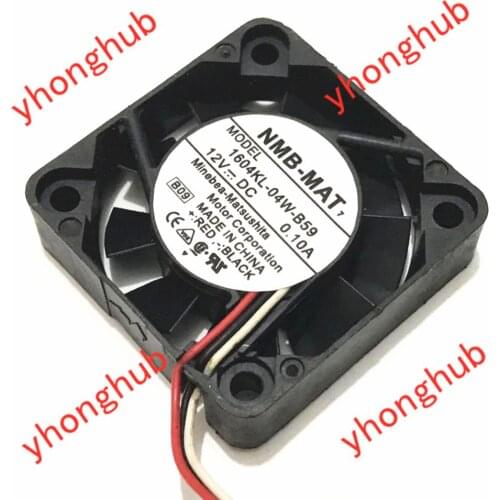 NMB-MAT 1604KL-04W-B59 B09 Server Cooling Fan DC 12V 0.10A 40x40x10mm