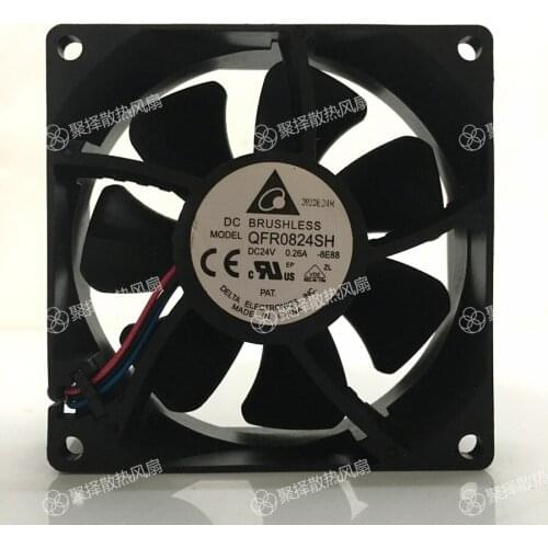Original in QFR0824SH - 8 e88 inverter fan DC24V 8 cm 3 line with 0.26 A fan
